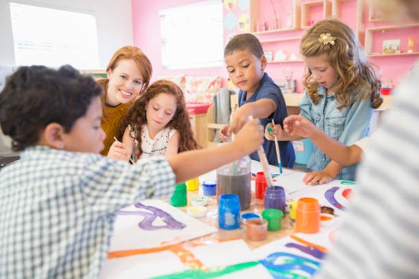 Kids playing with each other