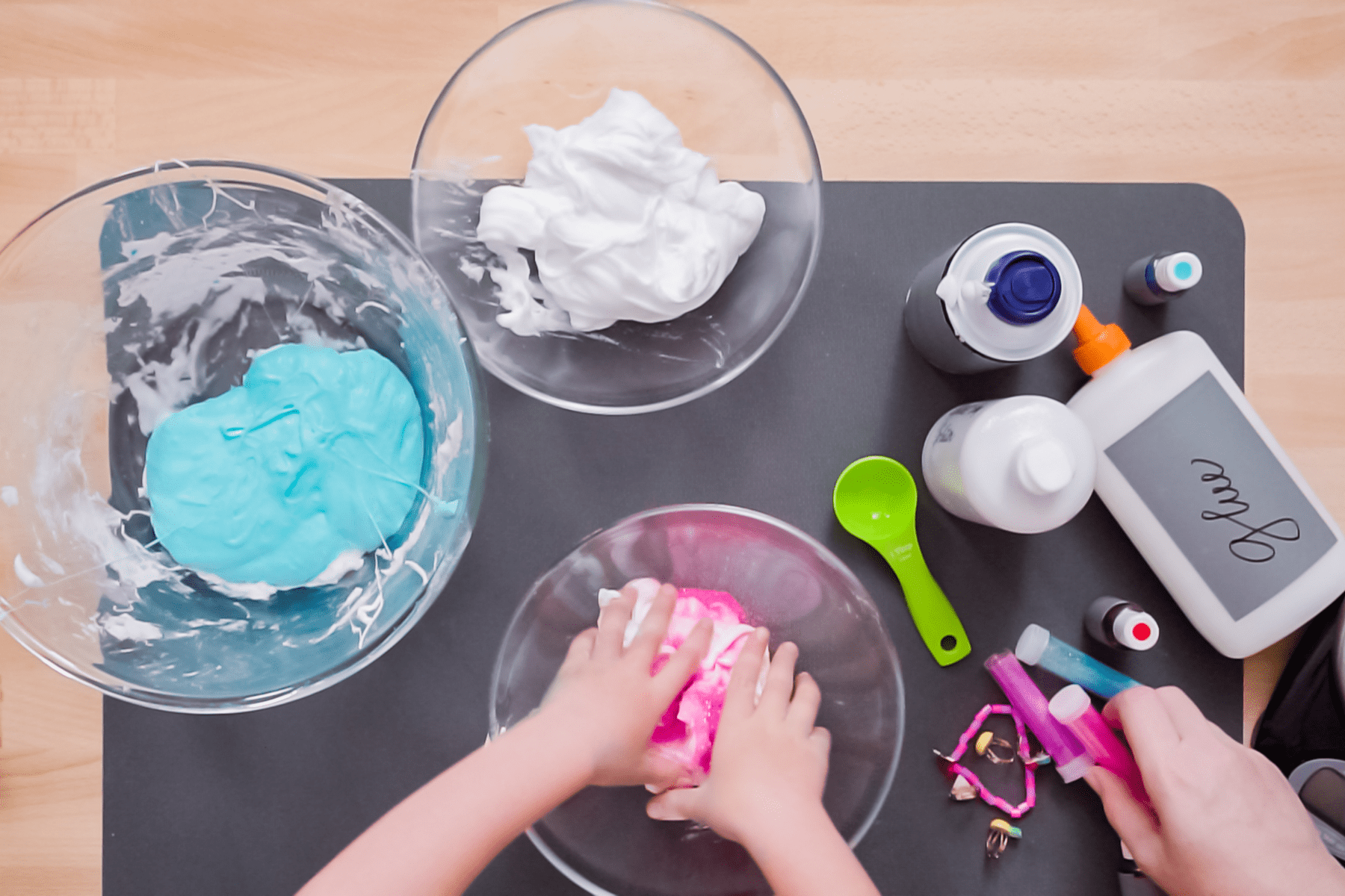 Preschool children engaged in an art activity